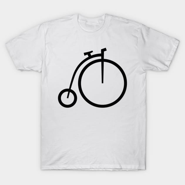 Penny Farthing Bike T-Shirt by Radradrad